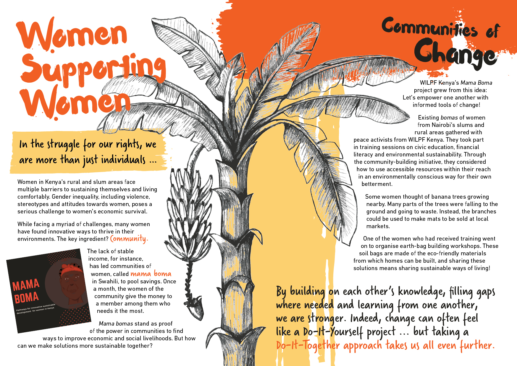 Spead sample from Zine titled Women supporting Women.